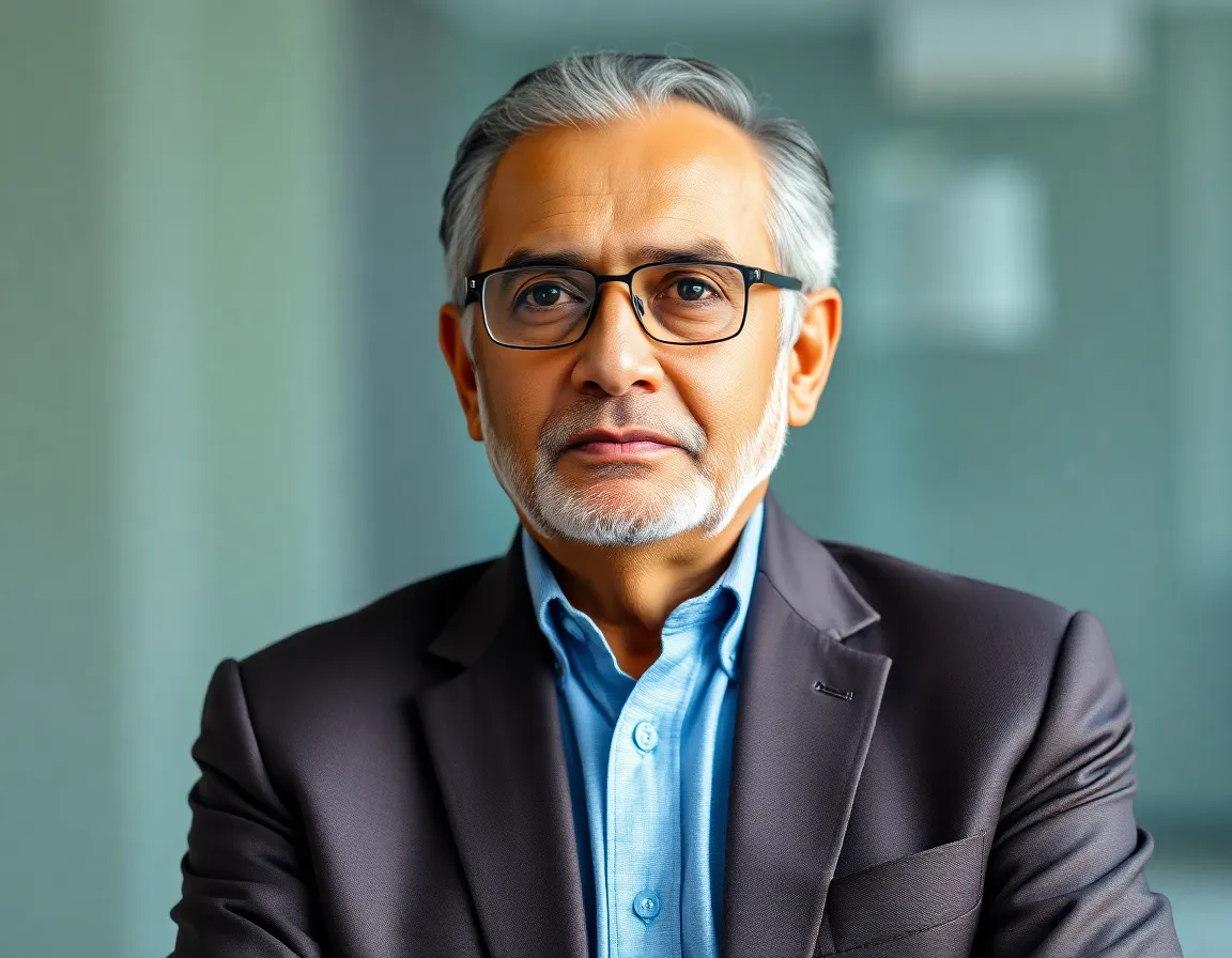 Headshot of Dr. Vikram Singh, a distinguished older man with a thoughtful expression.